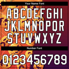 Load image into Gallery viewer, Custom Bay Orange Crimson-Black 3D Halloween Performance T-Shirt