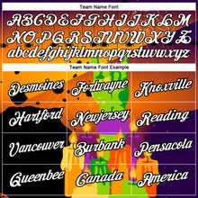 Load image into Gallery viewer, Custom Bay Orange White-Black 3D Halloween Performance T-Shirt