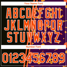 Load image into Gallery viewer, Custom Black Orange-Purple 3D Halloween Performance T-Shirt