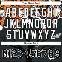 Load image into Gallery viewer, Custom Steel Gray Black-Orange 3D Halloween Performance T-Shirt