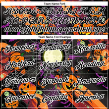 Load image into Gallery viewer, Custom Black Bay Orange-White 3D Halloween Performance T-Shirt