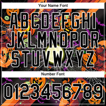 Load image into Gallery viewer, Custom Black Bay Orange-White 3D Halloween Performance T-Shirt