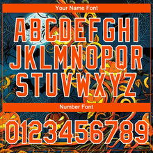 Load image into Gallery viewer, Custom Teal Orange-White 3D Halloween Performance T-Shirt