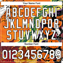 Load image into Gallery viewer, Custom Bay Orange White-Black 3D Halloween Performance T-Shirt