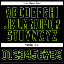 Load image into Gallery viewer, Custom Stitched Black Neon Green 3D Pattern Design Gradient Square Shape Sports Pullover Sweatshirt Hoodie