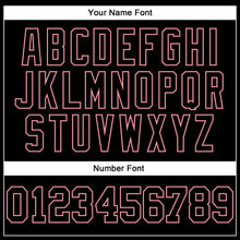 Load image into Gallery viewer, Custom Stitched Black Medium Pink 3D Pattern Design Gradient Square Shape Sports Pullover Sweatshirt Hoodie