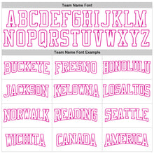 Load image into Gallery viewer, Custom Stitched White Deep Pink 3D Pattern Design Gradient Square Shape Sports Pullover Sweatshirt Hoodie