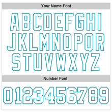 Load image into Gallery viewer, Custom Stitched White Teal 3D Pattern Design Gradient Square Shape Sports Pullover Sweatshirt Hoodie