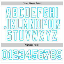 Load image into Gallery viewer, Custom Stitched White Lakes Blue 3D Pattern Design Gradient Square Shape Sports Pullover Sweatshirt Hoodie