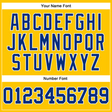 Load image into Gallery viewer, Custom Stitched Yellow Royal-White 3D Pattern Design Gradient Square Shape Sports Pullover Sweatshirt Hoodie