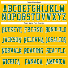 Load image into Gallery viewer, Custom Stitched Yellow Kelly Green-White 3D Pattern Design Gradient Square Shape Sports Pullover Sweatshirt Hoodie