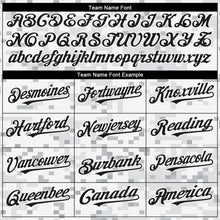 Load image into Gallery viewer, Custom Camo Black-White 3D Arctic Camouflage Authentic Baseball Jersey