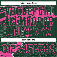 Load image into Gallery viewer, Custom Stitched Green Pink 3D Pattern Design Torn Paper Style Sports Pullover Sweatshirt Hoodie