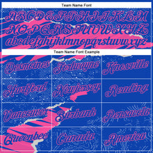 Load image into Gallery viewer, Custom Stitched Thunder Blue Pink 3D Pattern Design Torn Paper Style Sports Pullover Sweatshirt Hoodie