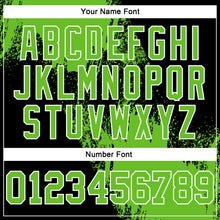 Load image into Gallery viewer, Custom Stitched Black Aurora Green-White 3D Pattern Design Abstract Brush Stroke Sports Pullover Sweatshirt Hoodie