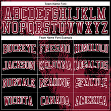 Load image into Gallery viewer, Custom Stitched Black Crimson-White 3D Pattern Design Abstract Brush Stroke Sports Pullover Sweatshirt Hoodie