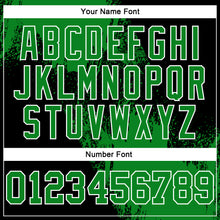 Load image into Gallery viewer, Custom Stitched Black Grass Green-White 3D Pattern Design Abstract Brush Stroke Sports Pullover Sweatshirt Hoodie