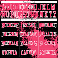 Load image into Gallery viewer, Custom Stitched Black Neon Pink-White 3D Pattern Design Abstract Brush Stroke Sports Pullover Sweatshirt Hoodie