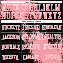 Load image into Gallery viewer, Custom Stitched Black Medium Pink-White 3D Pattern Design Abstract Brush Stroke Sports Pullover Sweatshirt Hoodie