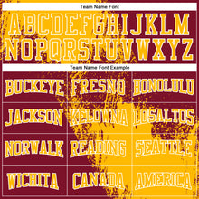 Load image into Gallery viewer, Custom Stitched Crimson Gold-White 3D Pattern Design Abstract Brush Stroke Sports Pullover Sweatshirt Hoodie