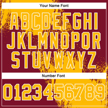 Load image into Gallery viewer, Custom Stitched Crimson Gold-White 3D Pattern Design Abstract Brush Stroke Sports Pullover Sweatshirt Hoodie