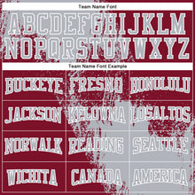 Load image into Gallery viewer, Custom Stitched Crimson Gray-White 3D Pattern Design Abstract Brush Stroke Sports Pullover Sweatshirt Hoodie