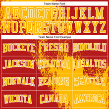 Load image into Gallery viewer, Custom Stitched Red Gold-White 3D Pattern Design Abstract Brush Stroke Sports Pullover Sweatshirt Hoodie