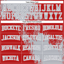 Load image into Gallery viewer, Custom Stitched Red Gray-White 3D Pattern Design Abstract Brush Stroke Sports Pullover Sweatshirt Hoodie