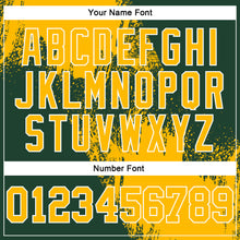 Load image into Gallery viewer, Custom Stitched Green Gold-White 3D Pattern Design Abstract Brush Stroke Sports Pullover Sweatshirt Hoodie