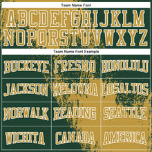 Load image into Gallery viewer, Custom Stitched Green Old Gold-White 3D Pattern Design Abstract Brush Stroke Sports Pullover Sweatshirt Hoodie