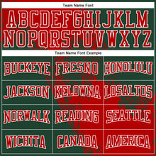 Load image into Gallery viewer, Custom Stitched Green Red-White 3D Pattern Design Abstract Brush Stroke Sports Pullover Sweatshirt Hoodie