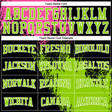 Load image into Gallery viewer, Custom Stitched Black Neon Green-Pink 3D Pattern Design Abstract Brush Stroke Sports Pullover Sweatshirt Hoodie