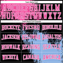 Load image into Gallery viewer, Custom Stitched Black Pink-Light Blue 3D Pattern Design Abstract Brush Stroke Sports Pullover Sweatshirt Hoodie