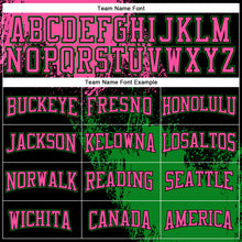 Load image into Gallery viewer, Custom Stitched Black Pink-Grass Green 3D Pattern Design Abstract Brush Stroke Sports Pullover Sweatshirt Hoodie