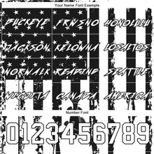 Load image into Gallery viewer, Custom White Black 3D American Flag And Fish Hook Fishing Sports Pullover Sweatshirt Hoodie