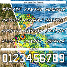 Load image into Gallery viewer, Custom Lakes Blue White Black 3D Sea Waves And Bluegill Fish Fishing Sports Pullover Sweatshirt Hoodie