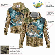 Load image into Gallery viewer, Custom City Cream White-Black 3D Smallmouth Bass Fish Fishing Sports Pullover Sweatshirt Hoodie