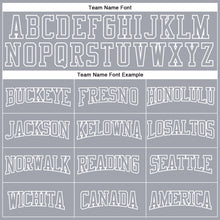 Load image into Gallery viewer, Custom Stitched Gray White 3D Pattern Design Color Blocking Stripe Sports Pullover Sweatshirt Hoodie