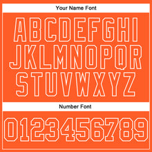 Load image into Gallery viewer, Custom Stitched Orange White 3D Pattern Design Color Blocking Stripe Sports Pullover Sweatshirt Hoodie