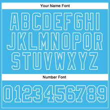 Load image into Gallery viewer, Custom Stitched Sky Blue White 3D Pattern Design Color Blocking Stripe Sports Pullover Sweatshirt Hoodie