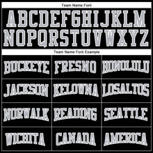 Load image into Gallery viewer, Custom Stitched Black Gray-White 3D Pattern Design Segmentation Patchwork Stripe Sports Pullover Sweatshirt Hoodie