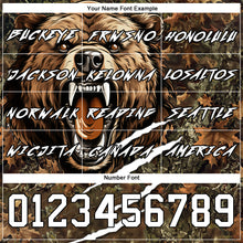 Load image into Gallery viewer, Custom Camo Black-White 3D Bear Hunting Sports Pullover Sweatshirt Hoodie