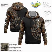 Load image into Gallery viewer, Custom Camo White-Black 3D Wild Boar Hunting Sports Pullover Sweatshirt Hoodie