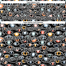 Load image into Gallery viewer, Custom Stitched Black White 3D Pattern Design Evil Eyes Sports Pullover Sweatshirt Hoodie