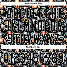 Load image into Gallery viewer, Custom Stitched Black White 3D Pattern Design Evil Eyes Sports Pullover Sweatshirt Hoodie