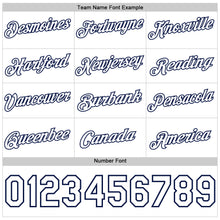 Load image into Gallery viewer, Custom Stitched White Navy 3D Pattern Design Evil Eyes Sports Pullover Sweatshirt Hoodie