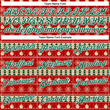Load image into Gallery viewer, Custom Stitched Red Kelly Green-White 3D Christmas Sports Pullover Sweatshirt Hoodie