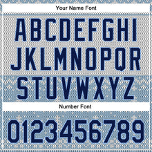 Load image into Gallery viewer, Custom Stitched White Navy-Light Blue 3D Christmas Sports Pullover Sweatshirt Hoodie