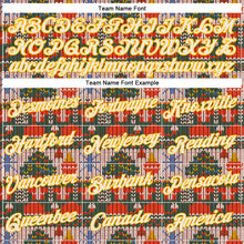 Load image into Gallery viewer, Custom Stitched Kelly Green Cream-Gold 3D Christmas Sports Pullover Sweatshirt Hoodie