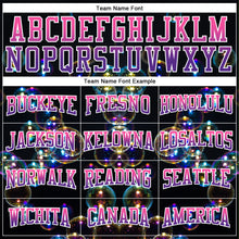 Load image into Gallery viewer, Custom Stitched Black Pink-Purple Fade 3D Pattern Design Colorful Bubbles Sports Pullover Sweatshirt Hoodie